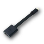 Dell - Adattatore USB - 24 pin USB-C (M) a USB Tipo A (F) - USB 3.1 - 13.2 cm - nero - per Chromebook 3110, 3110 2-in-1; Latitude 54XX, 55XX; Precision 3260, 35XX, 55XX, 75XX, 77XX